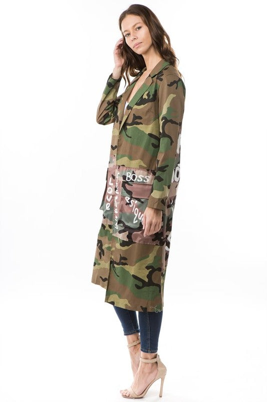 WOMEN FASHION CAMOFLAGE JACKETS