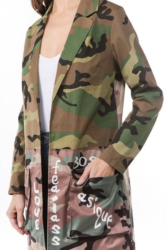 WOMEN FASHION CAMOFLAGE JACKETS