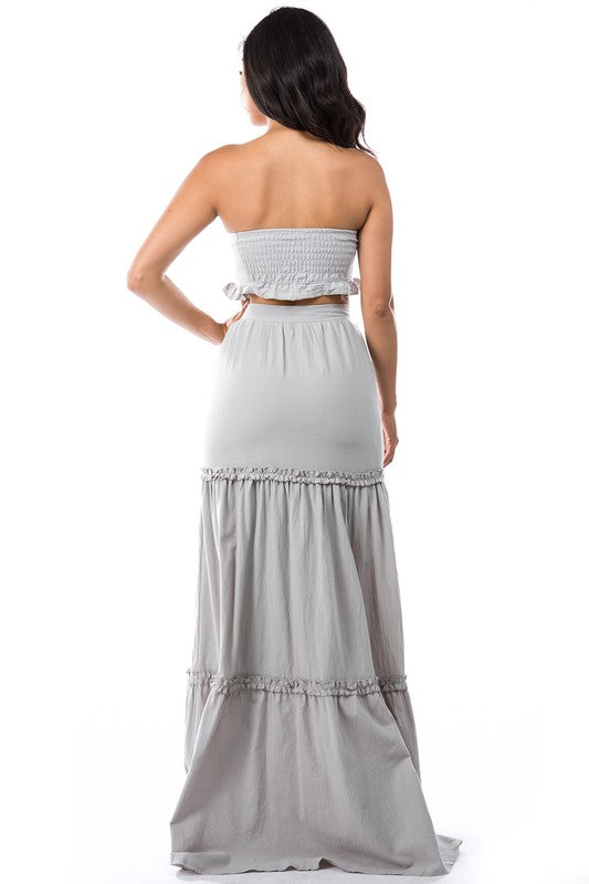 WOMEN SUMMER FASHION 2PC DRESS SET