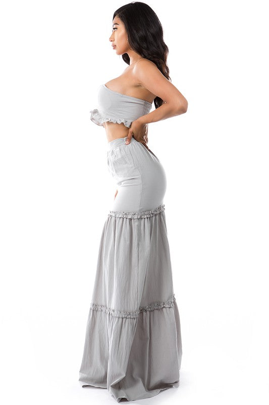 WOMEN SUMMER FASHION 2PC DRESS SET