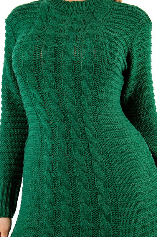WOMEN FASHION LONG MAXI SWEATER DRESS