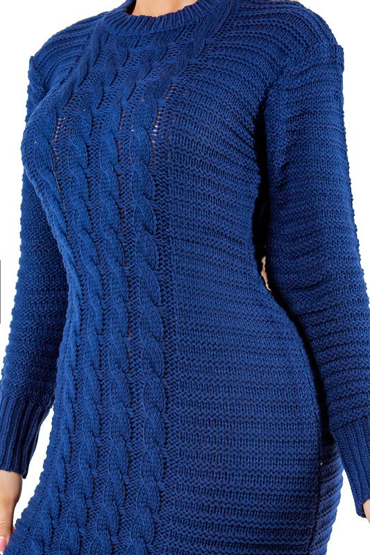 WOMEN FASHION LONG MAXI SWEATER DRESS