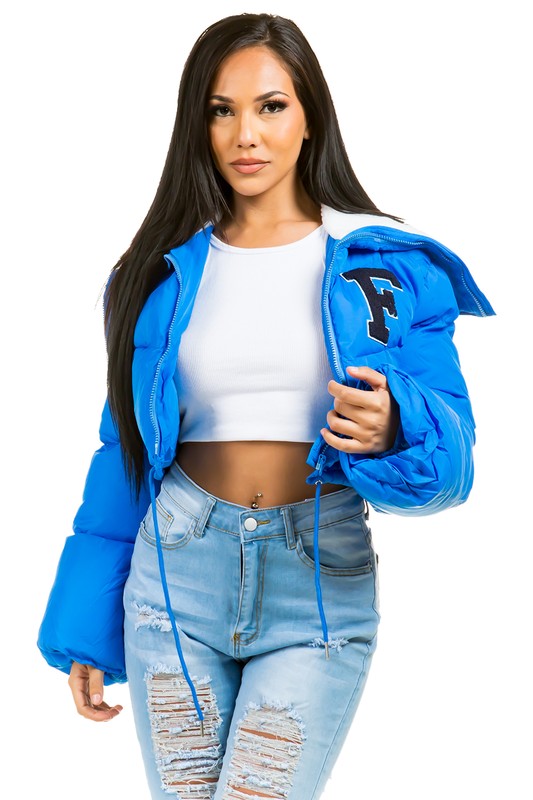 WOMEN FASHION PUFFER FUZZY TRDDY JACKET