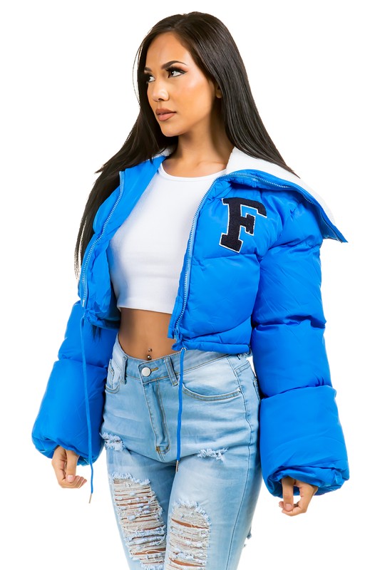 WOMEN FASHION PUFFER FUZZY TRDDY JACKET