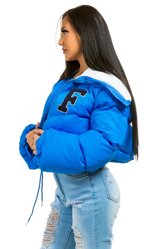 WOMEN FASHION PUFFER FUZZY TRDDY JACKET