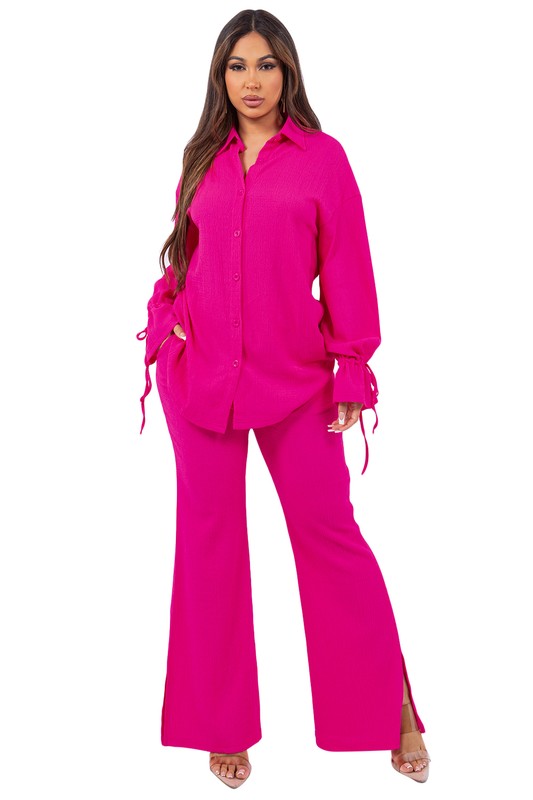 WOMEN FASHION TWO PIECE PANT SET