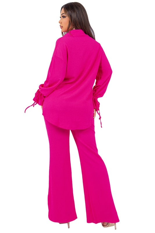 WOMEN FASHION TWO PIECE PANT SET