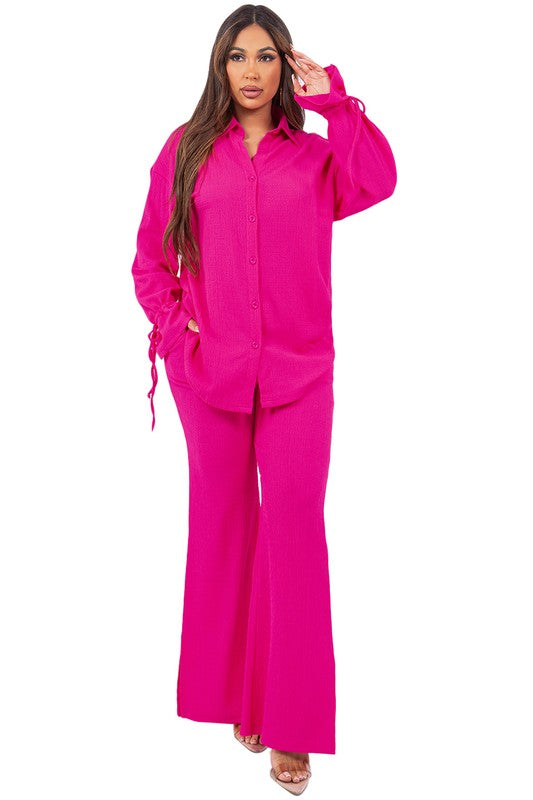 WOMEN FASHION TWO PIECE PANT SET