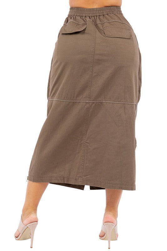 WOMEN FASHION LONG MAXI TWO WAY SKIRT