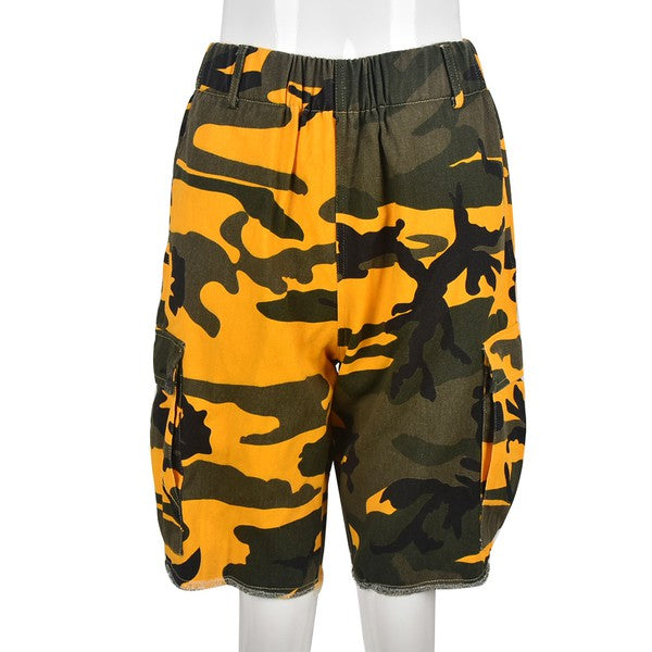 WOMEN FASHION SEXY SPORT CAMOFLAGE SHORT