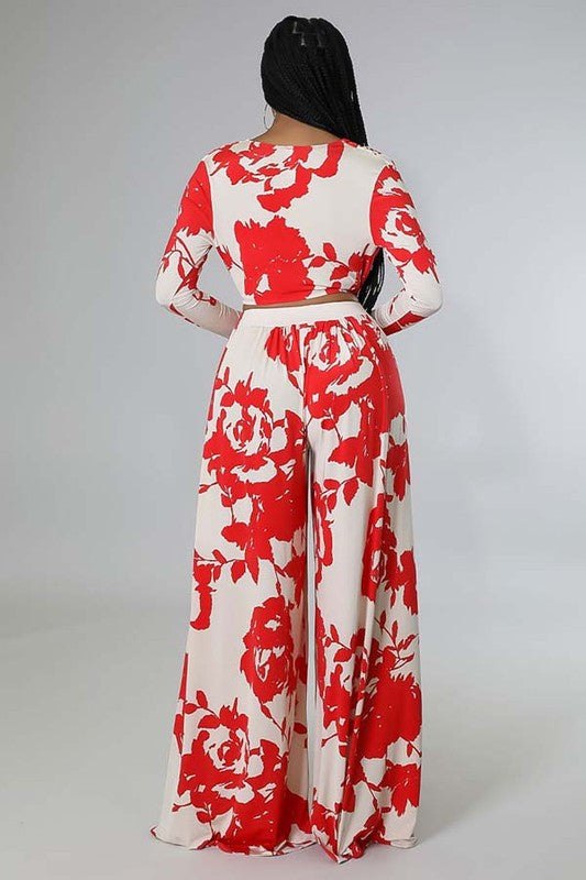 WOMEN SEXY TWO PIECE SET TOP AND PANT