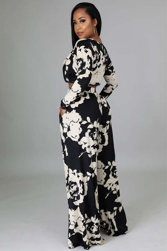 WOMEN SEXY TWO PIECE SET TOP AND PANT