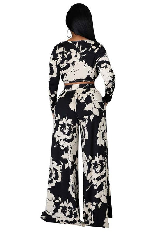 WOMEN SEXY TWO PIECE SET TOP AND PANT