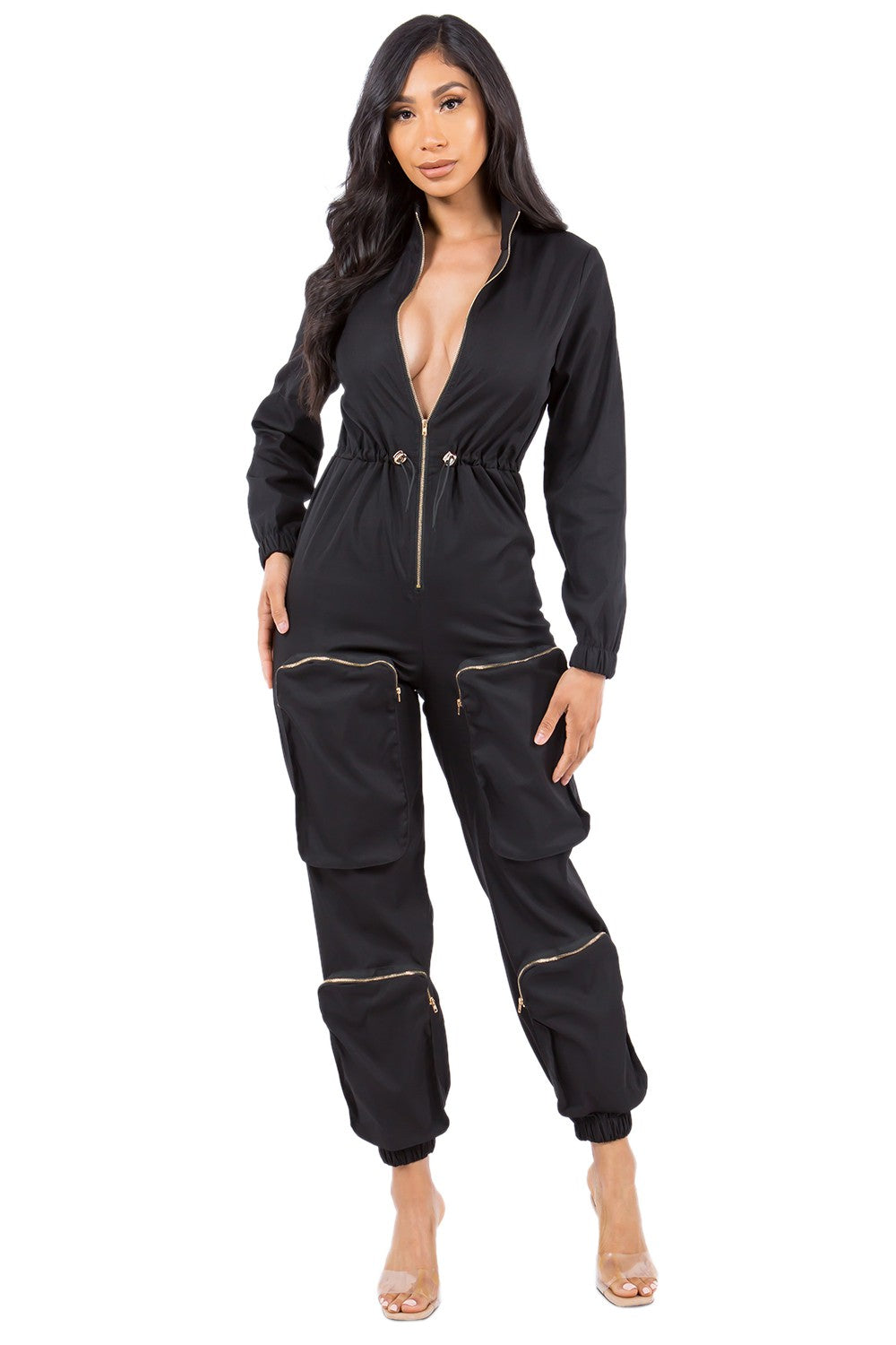 WOMEN FASHION CARGO STYLE JUMPSUIT