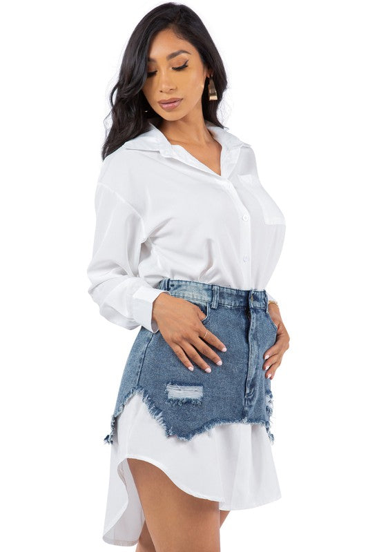 WOMEN FASHION 2PC SHIRT DRESS