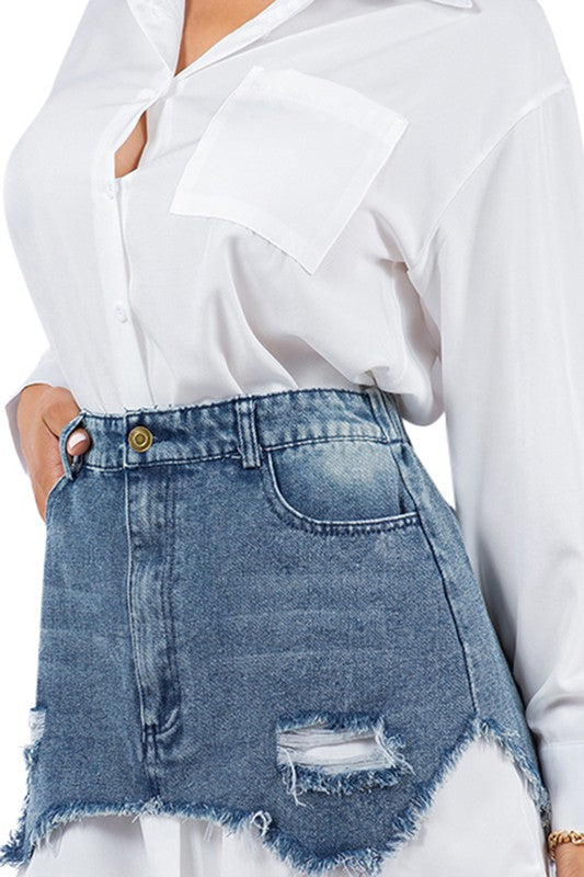 WOMEN FASHION 2PC SHIRT DRESS