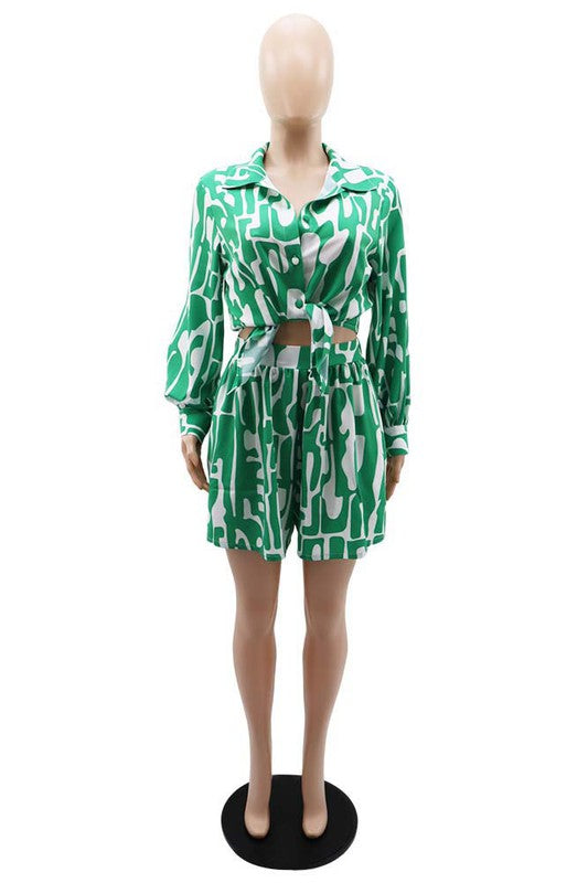 WOMEN FASHION SEXY SUMMER TWO PIECE SHORT SET