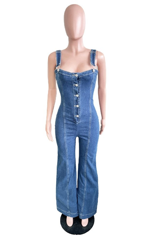 WOMEN FASHION DENIM JUMPSUIT