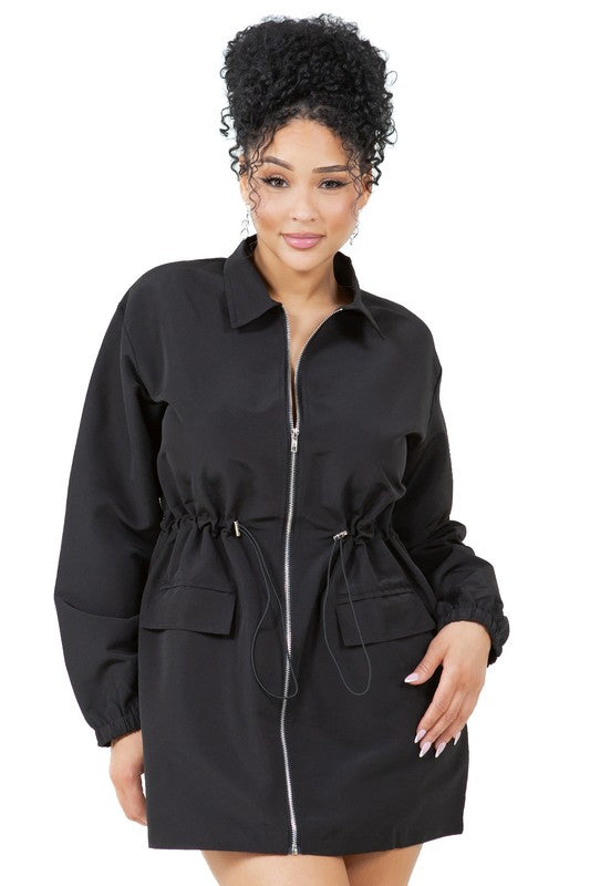 WOMEN FASHION NYLON MINI DRESS