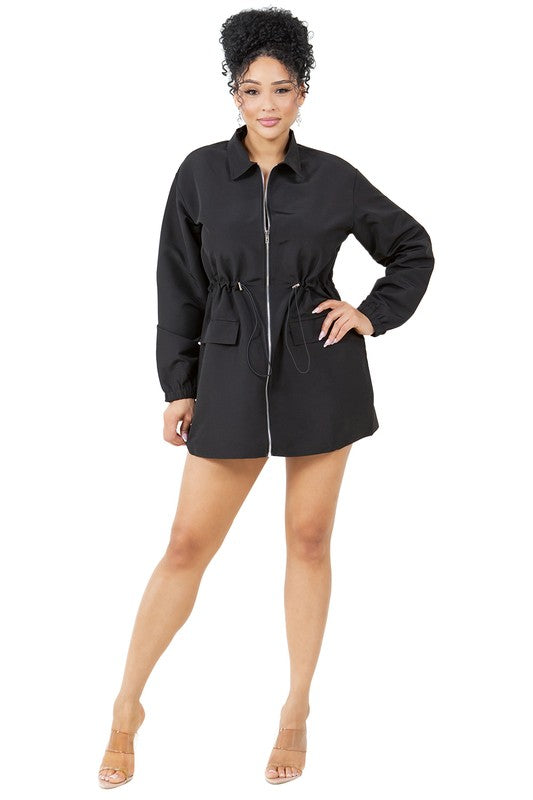 WOMEN FASHION NYLON MINI DRESS