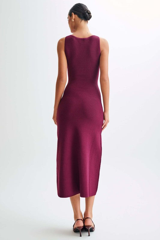 WOMEN FASHION LONG MIDI SWEATER DRESS