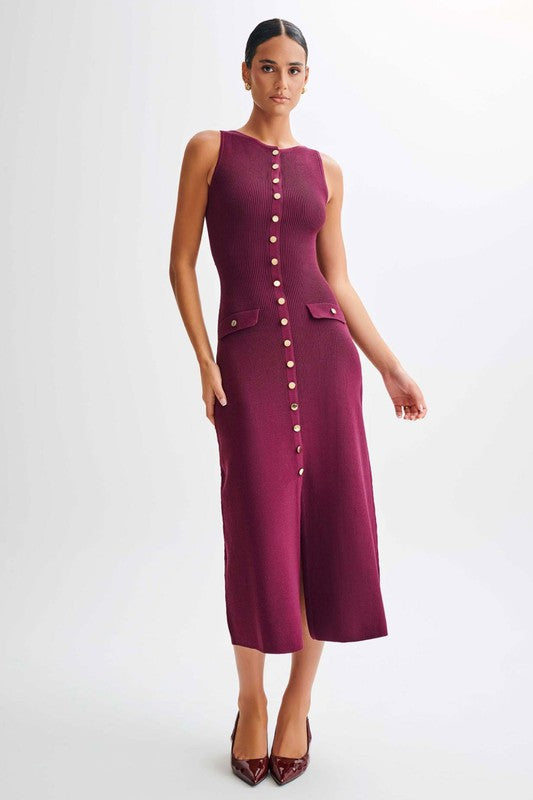 WOMEN FASHION LONG MIDI SWEATER DRESS