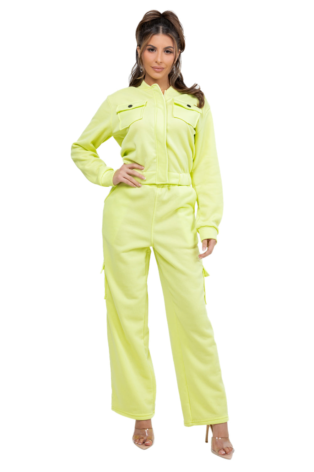 WOMEN FASHION CASUAL TWO PIECE PANT SET
