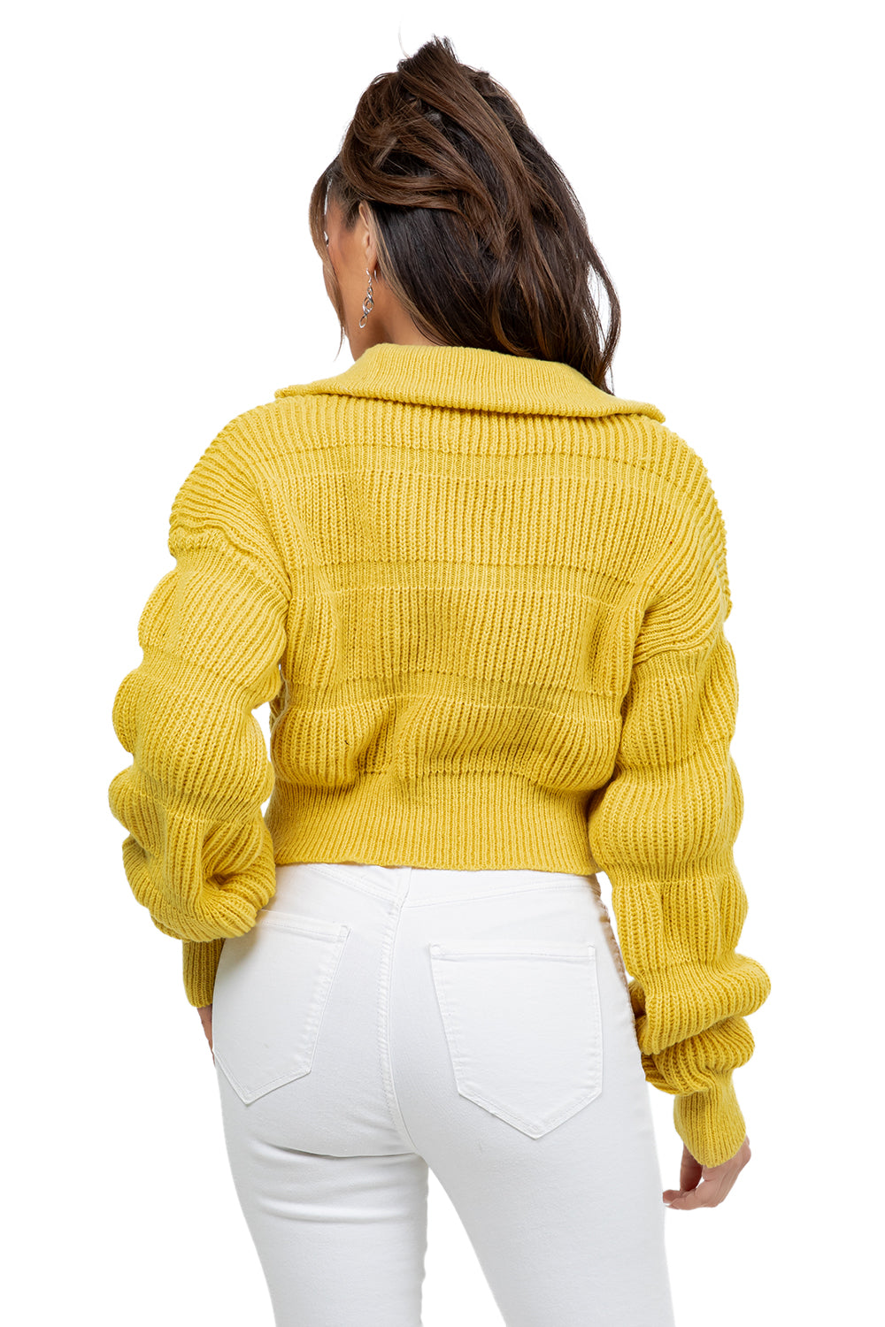 WOMEN FASHION FUZZY CARDIGANS SWEATER