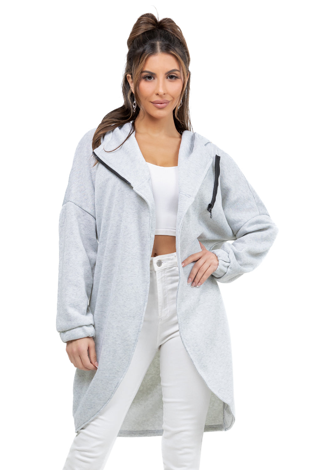 WOMEN FASHION CASUAL HOODIE JACKET