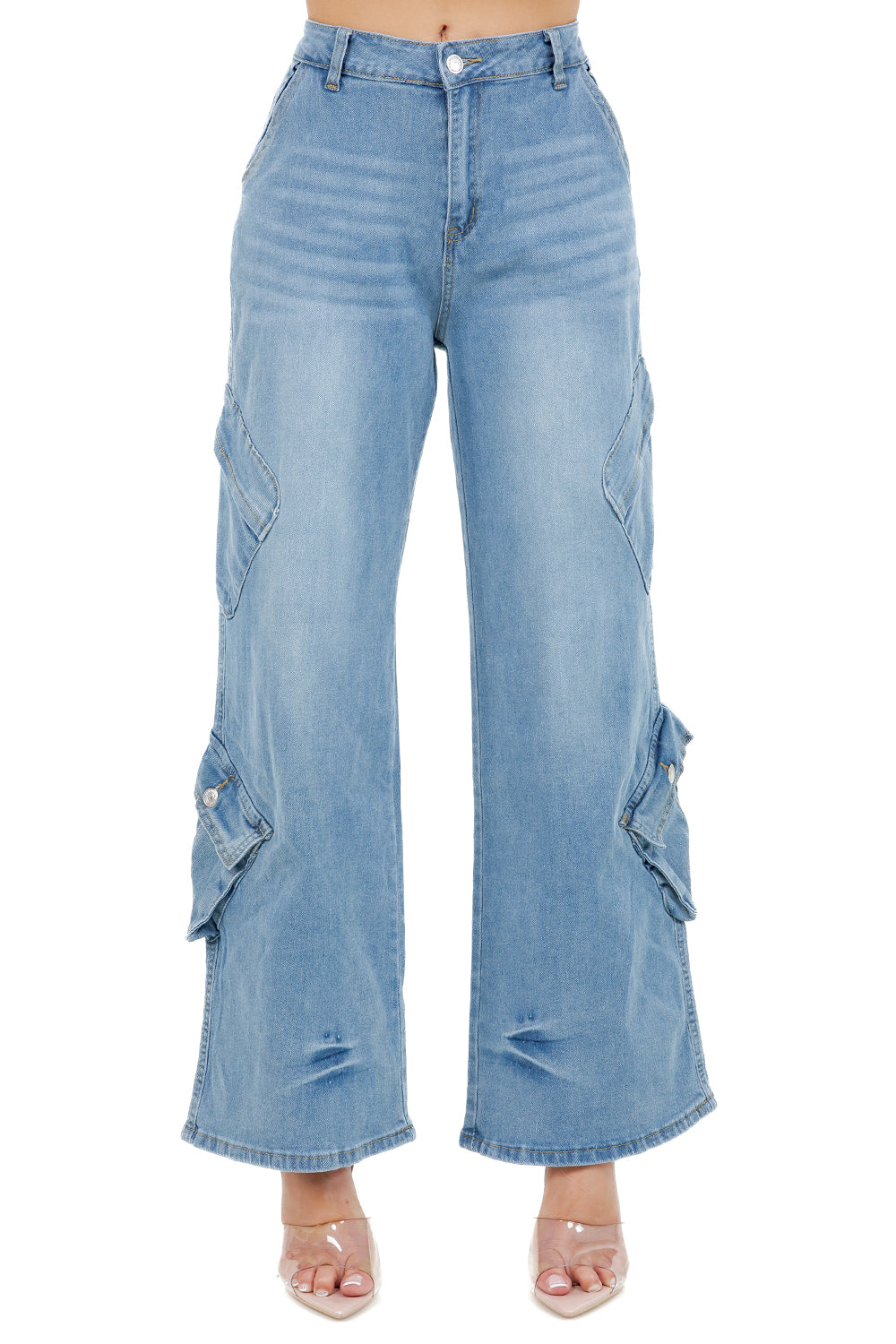 WOMEN FASHION WIDE LEG JEANS