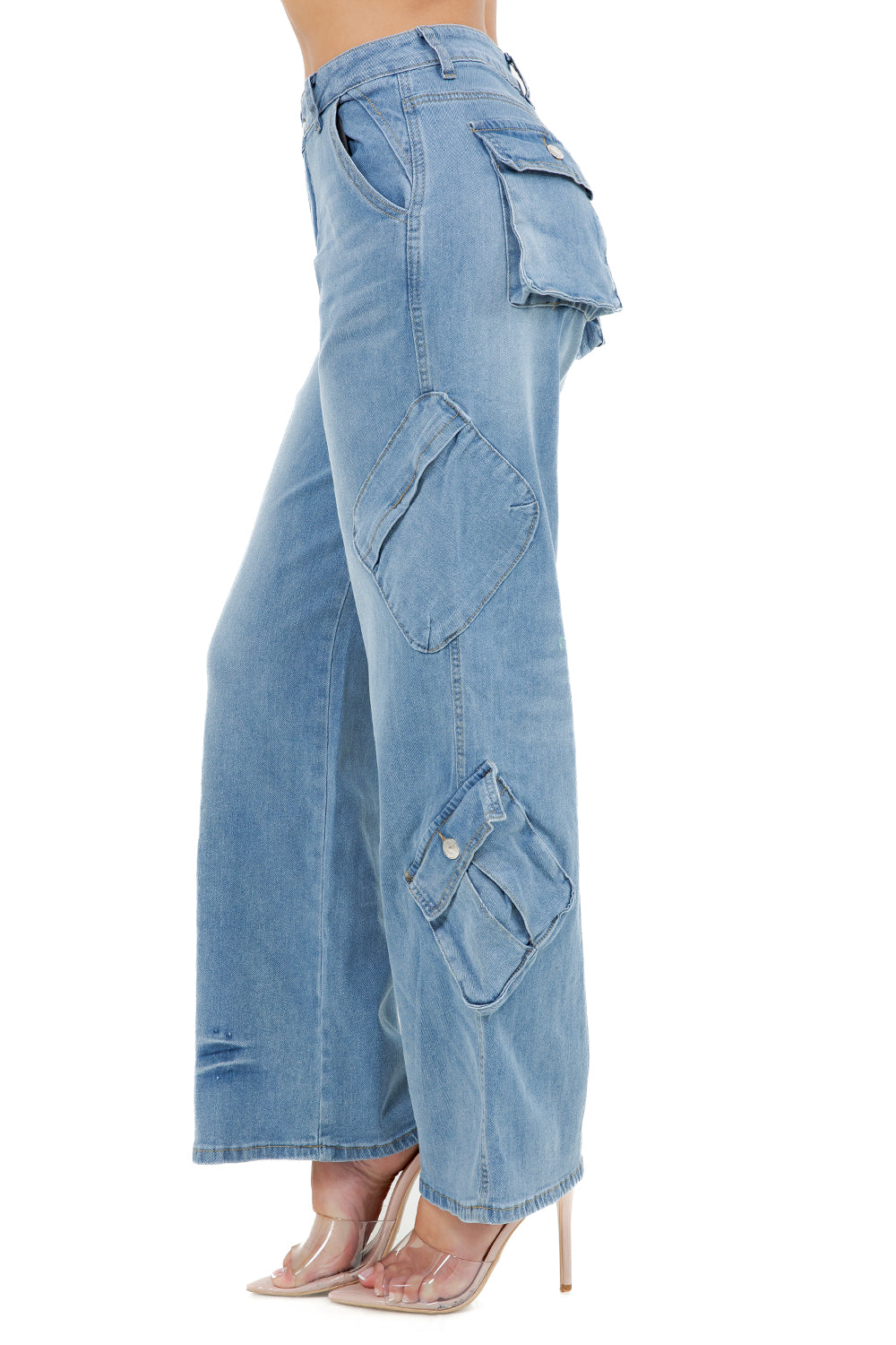 WOMEN FASHION WIDE LEG JEANS