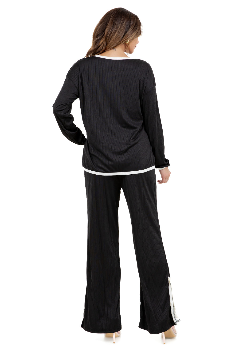WOMEN FASHION TWO PIECE CASUAL PANT SET