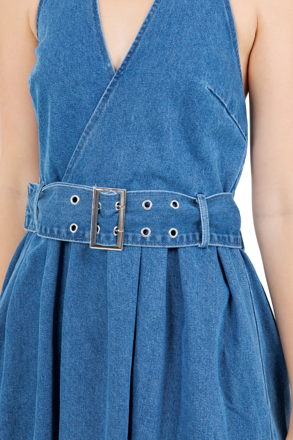 WOMEN FASHION DENIM MINI DRESS