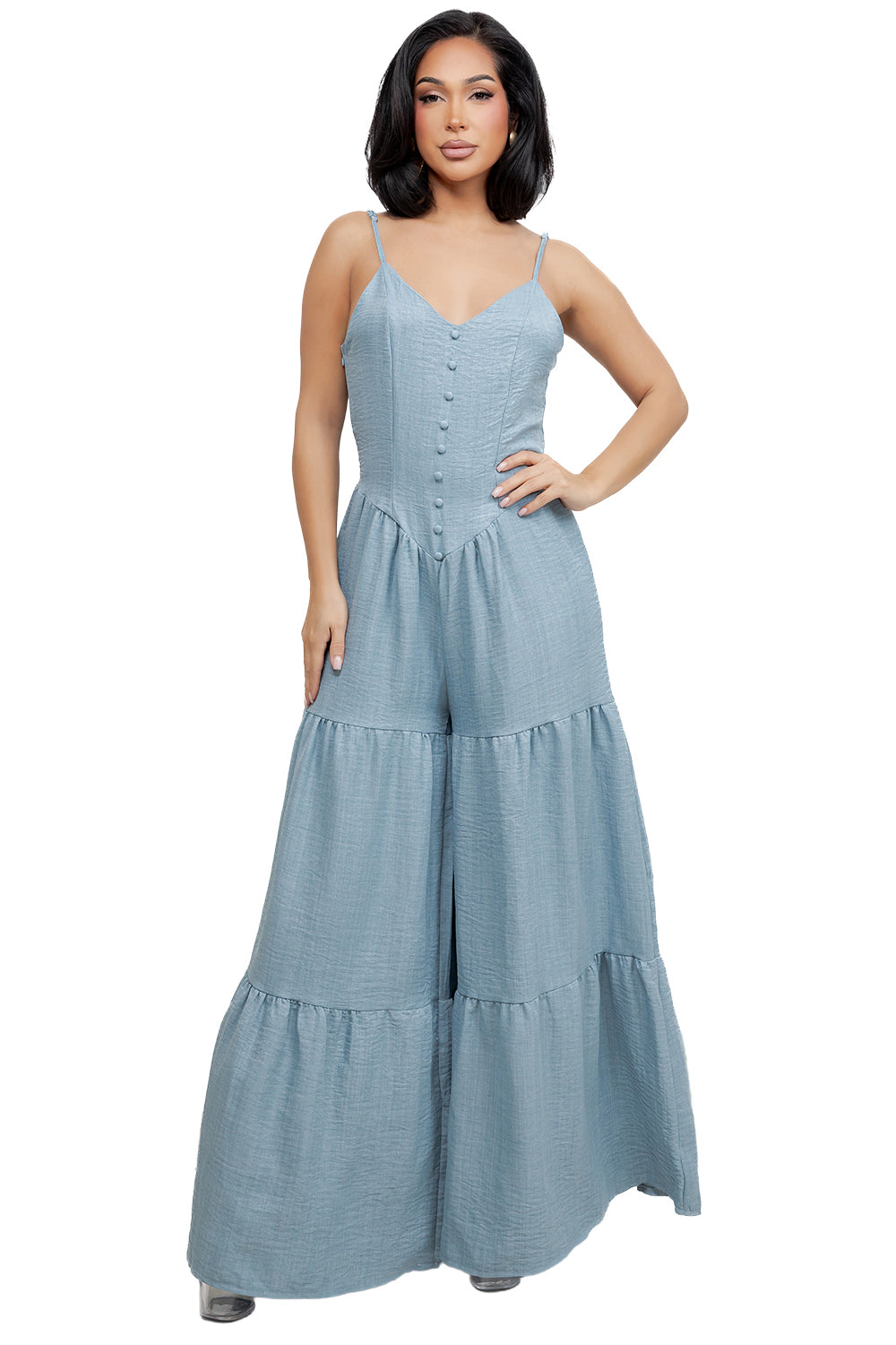WOMEN FASHION SLEEVELESS JUMPSUIT