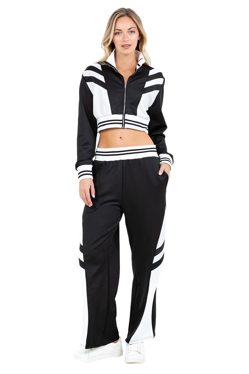 WOMEN FASHION CASUAL TWO PIECE PANT SET