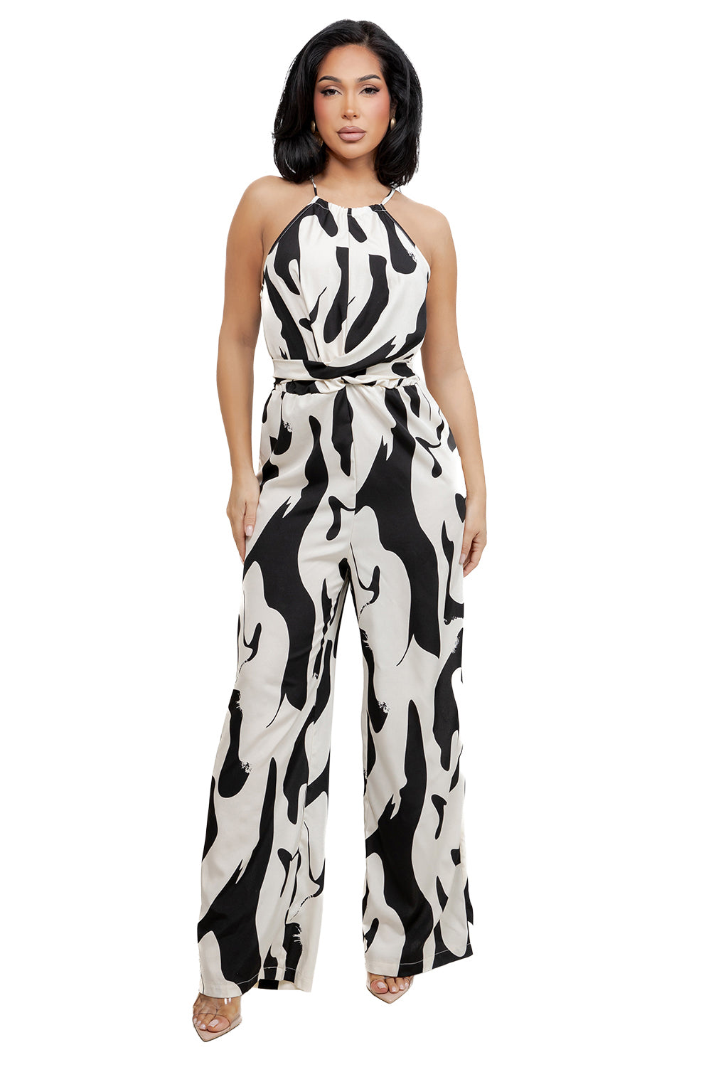 WOMEN FASHION STYLE SLEEVELESS JUMPSUIT