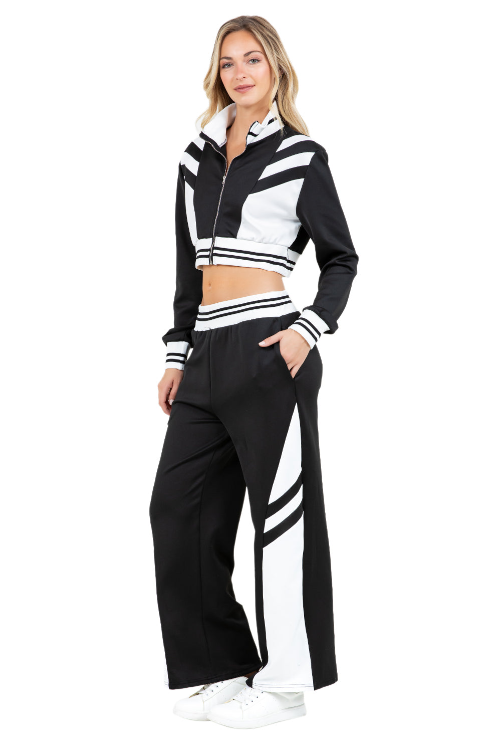 WOMEN FASHION CASUAL TWO PIECE PANT SET