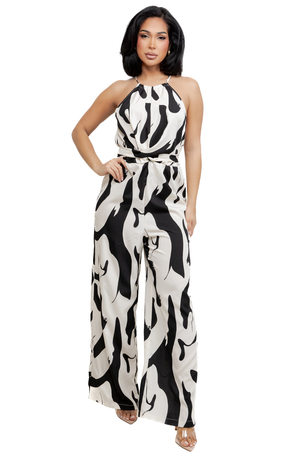 WOMEN FASHION STYLE SLEEVELESS JUMPSUIT