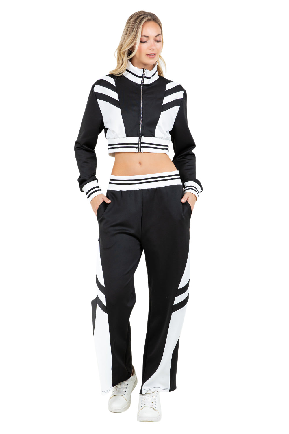 WOMEN FASHION CASUAL TWO PIECE PANT SET