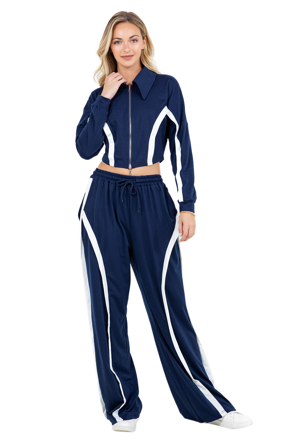 WOMEN FASHION CASUAL TWO PIECE PANT SET