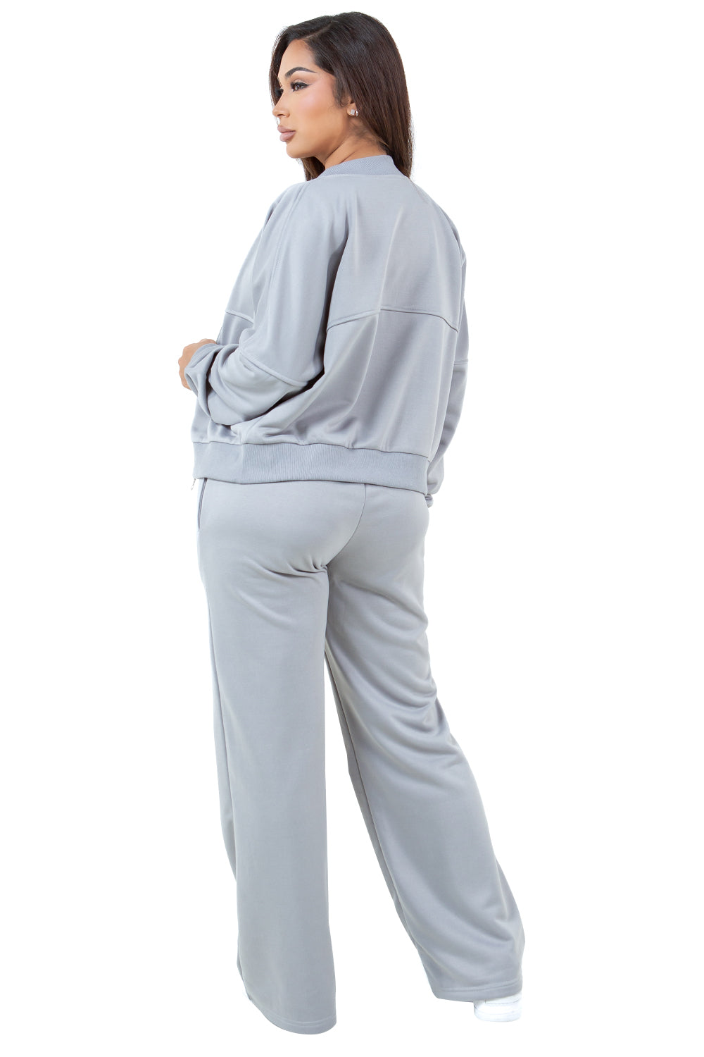 WOMEN FASHION ZIP SWEATSUITS PANT SET