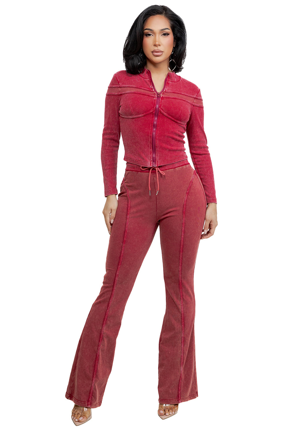 WOMEN FASHION CASUAL TWO PIECE PANT SET