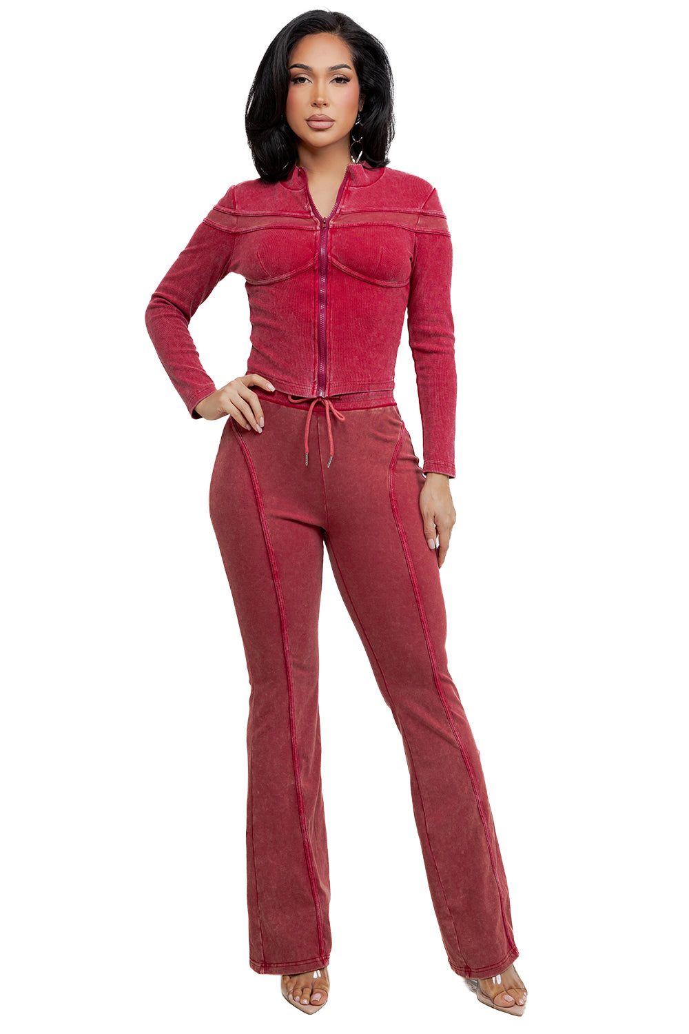 WOMEN FASHION CASUAL TWO PIECE PANT SET