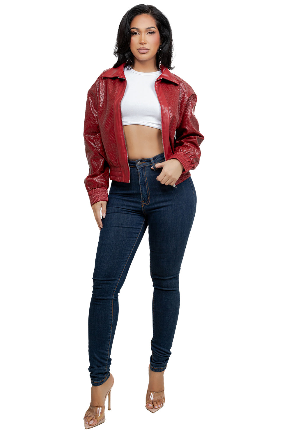 WOMEN SEXY PU LEATHER JACKET