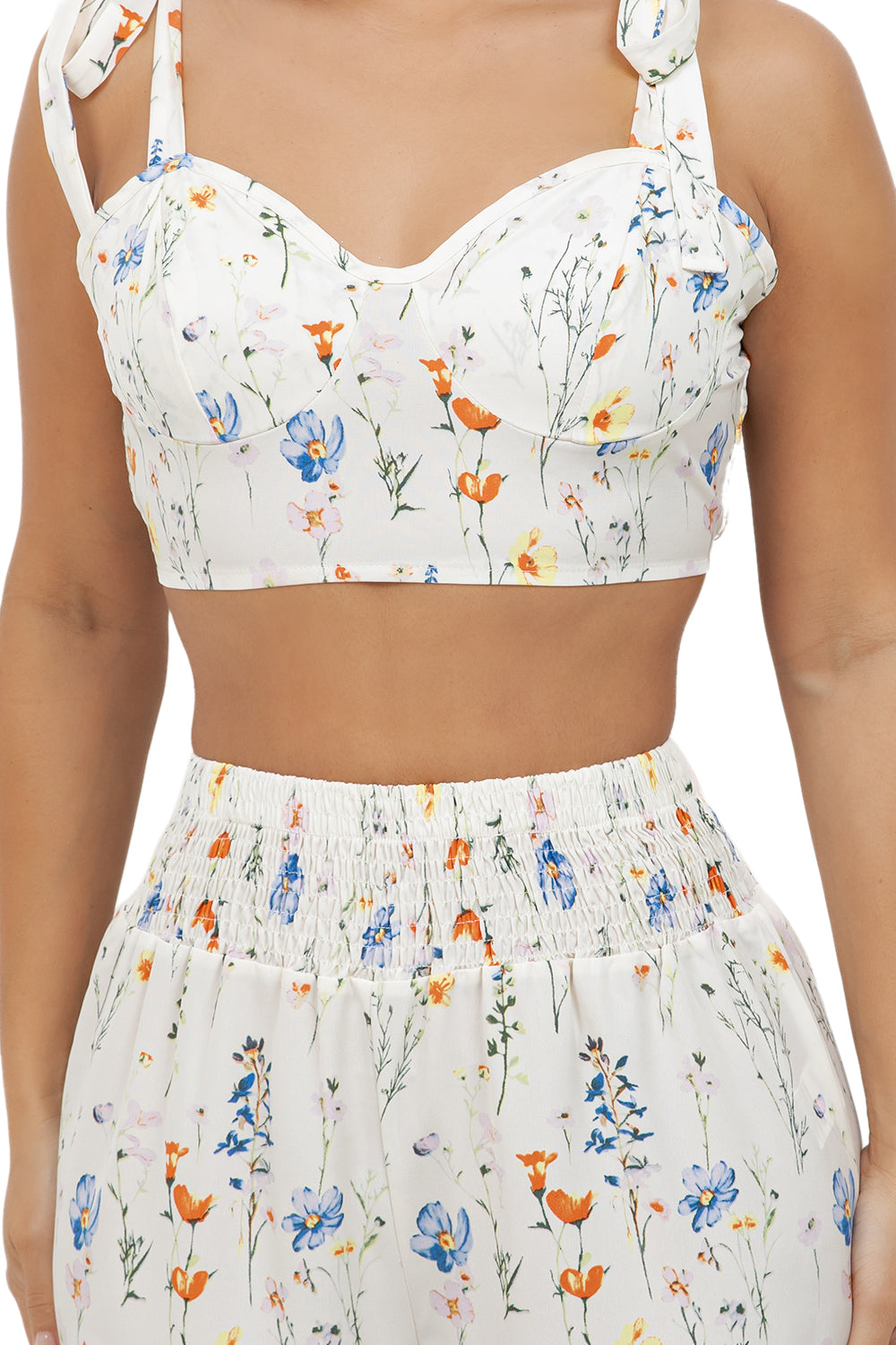WOMEN FASHION CUTE TOP AND PANTS 2PCS SET