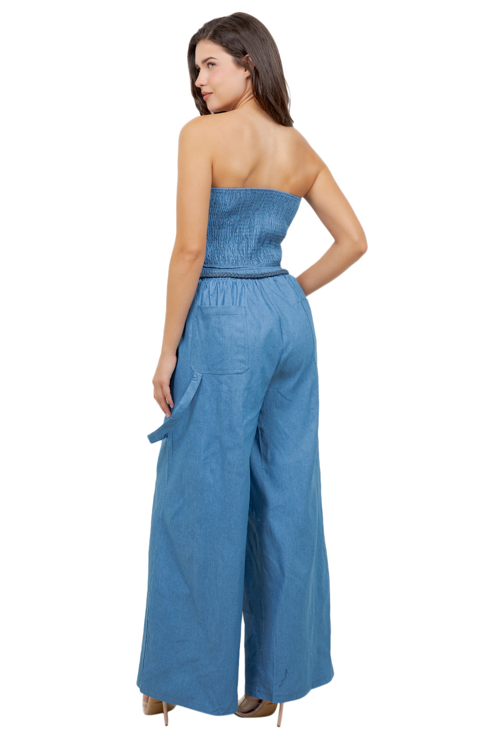 WOMEN FASHION CUTE CROP TOP AND PANTS SET