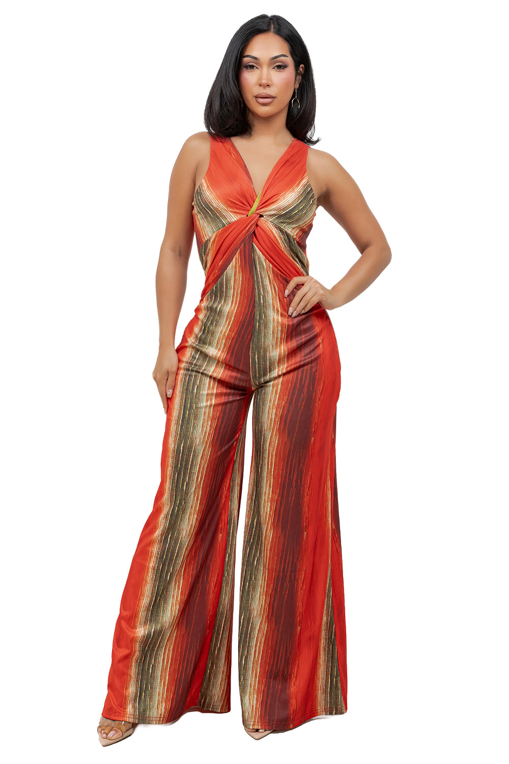 WOMEN FASHION CASUAL SLEELES JUMPSUIT