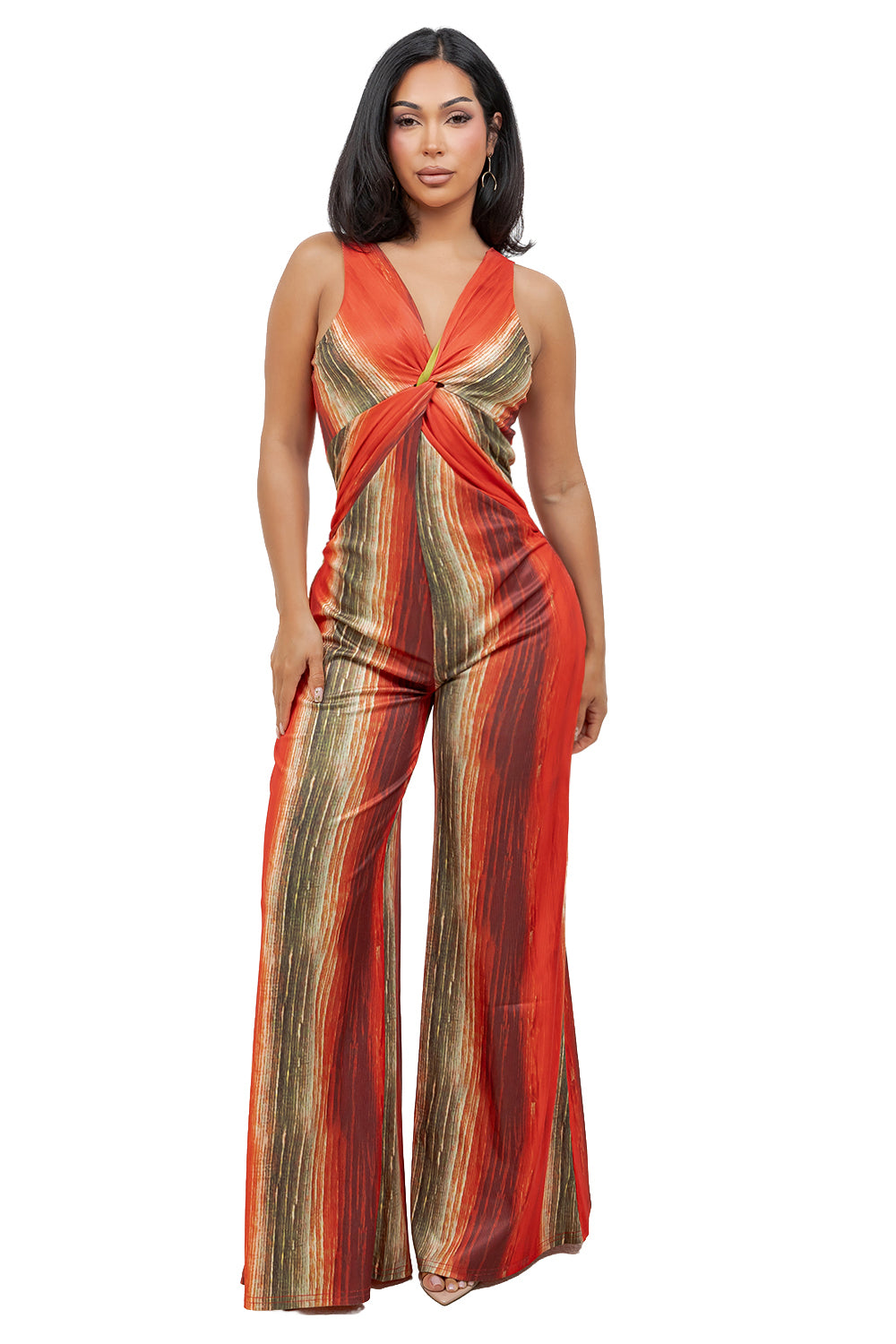 WOMEN FASHION CASUAL SLEELES JUMPSUIT