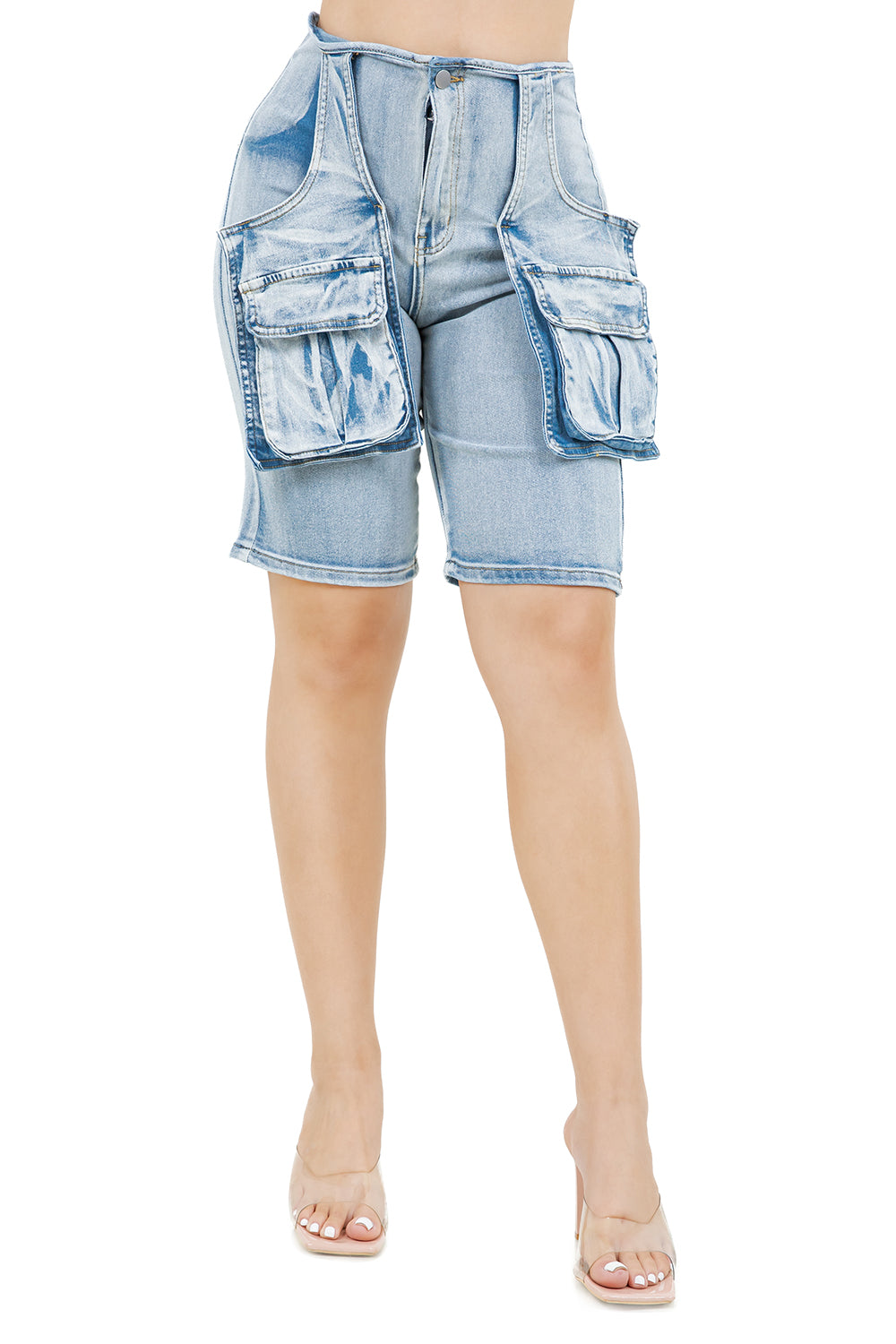 WOMEN FASHION CARGO BERMUDA SHORT