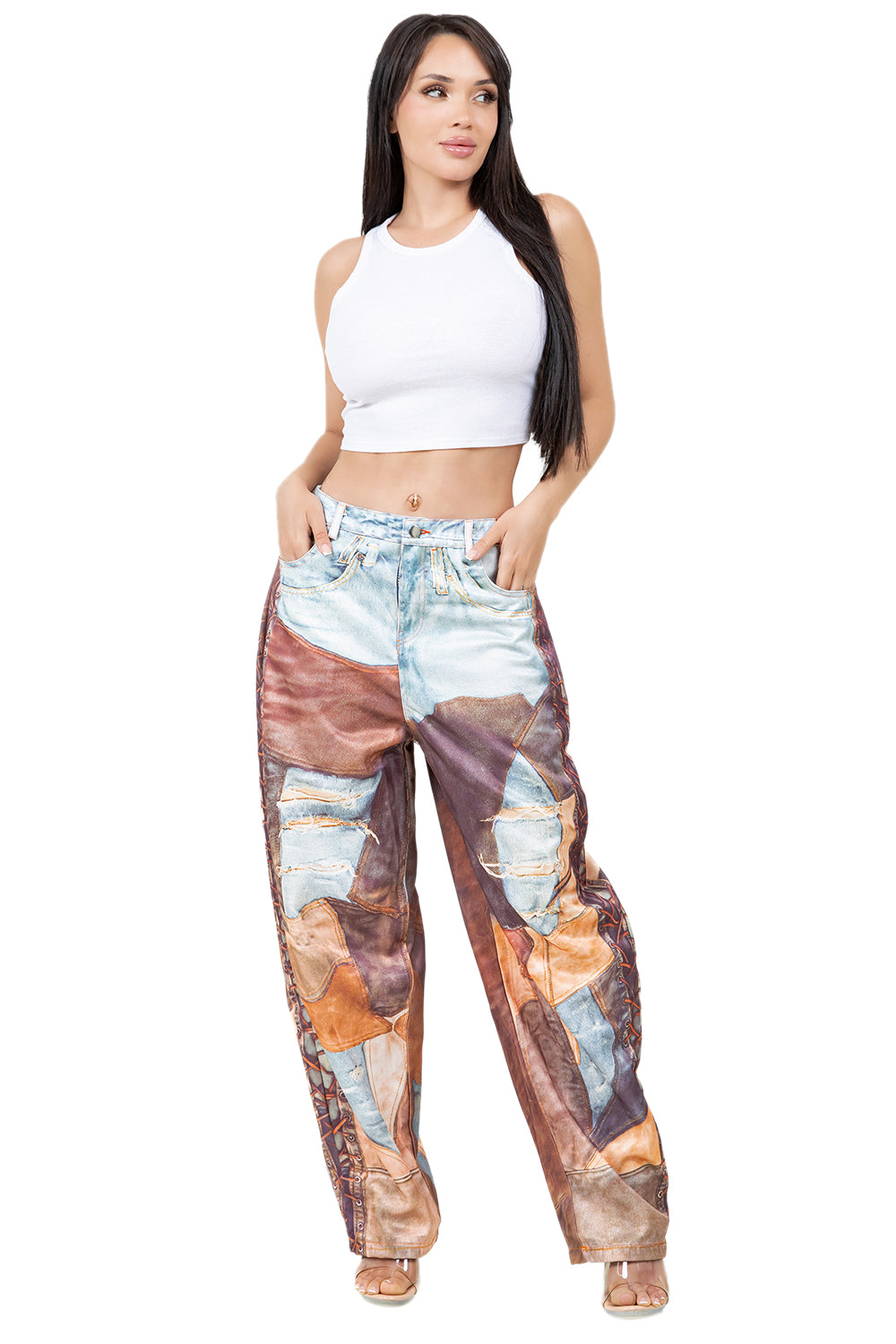 WOMEN FASHION 3D PRINT CASUAL PANTS